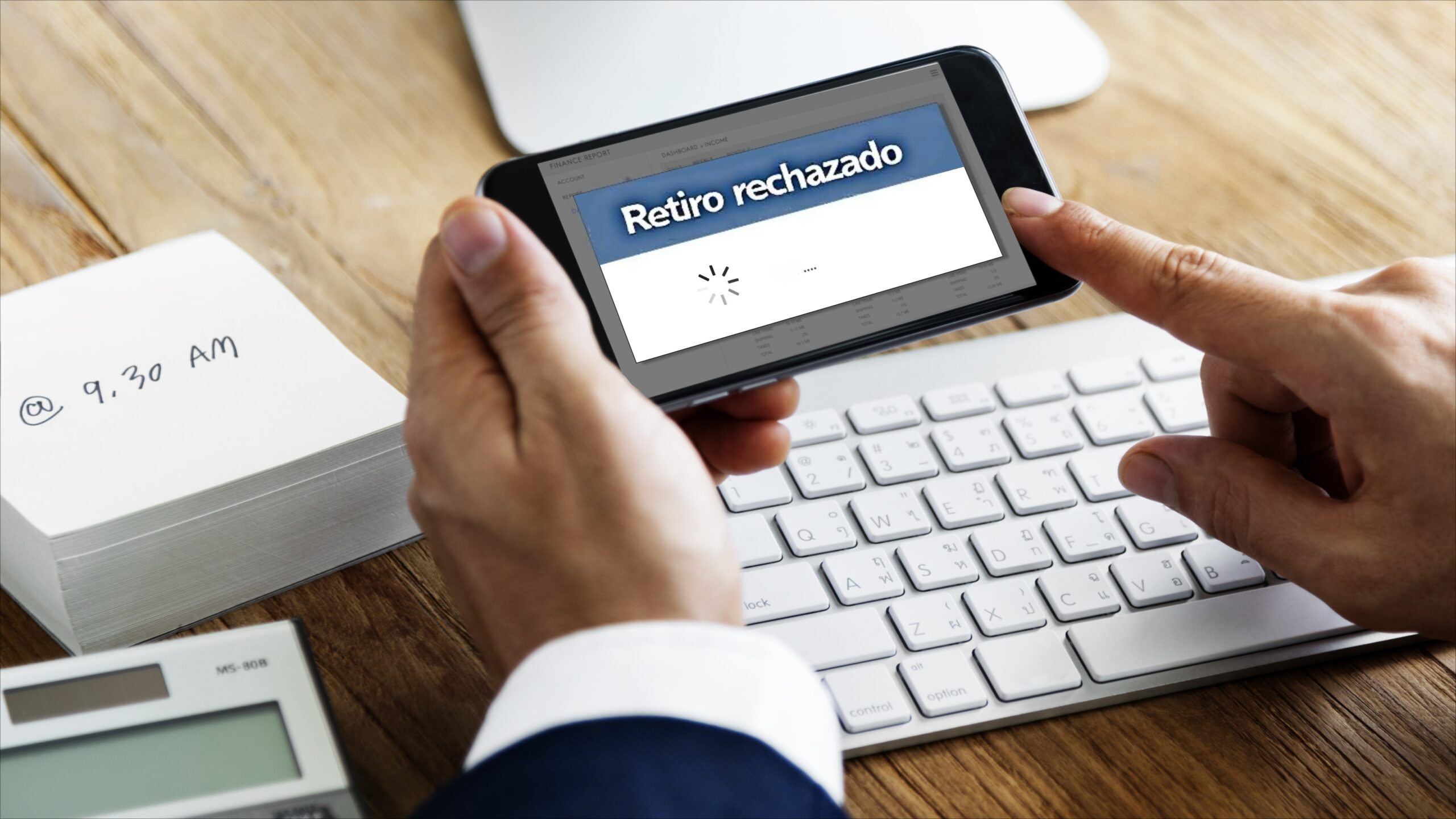 Qué hacer si un retiro fue rechazado sin explicación